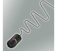 Hyperx Pulsefire Saga - Ratón con Cable Gaming Modular RGB, Ultra-Ligero 69g, HyperX Sensor 26K, 8000Hz, 6 Botones, Color Negro