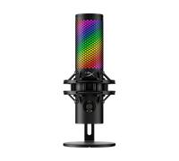 HyperX Quadcast 2 S - Micrófono USB para Gaming, Streaming y Creadores de Contenido, Cuatro Patrones Polares, 32bit, 192kHz, aRGB Leds, para PC, PS4, PS5 y Mac, Negro