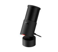HyperX Solocast 2 - Micrófono Condensador USB patrón cardioide, Juegos, Streaming, podcasts, PC, Twitch, Youtube, Discord, Negro