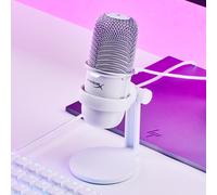 HyperX SoloCast Micrófono Condensador USB-C Blanco Gaming Hi Res 24-bit 96kHz