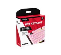 HyperX Teclas PBT - Juego Completo de Teclas, Material PBT de Doble Disparo, diseño inglés (EE. UU.), 104 Teclas - Rosa