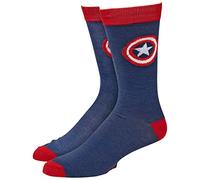 Hypnotic Hats Capitán América Classic Shield Symbol Crew Socks