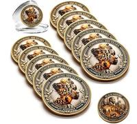 HYPYXUS Moneda Coleccionable Conmemorativa del Centenario de la Historia afroamericana, Medalla Tributo a la Herencia afroamericana por la exhibición de Historia Cultural Regalos Kwanzaa (10)
