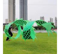 HYQING Cinta de dragón Verde for Fitness y Baile, diseño de dragón Chino con Cabeza de dragón, Serpentina de dragón for Deportes al Aire Libre for Adultos y Personas Mayores.(10 m (33 ft))