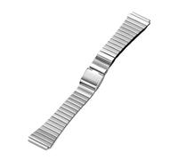 HYQING Correa de reloj Correa de metal de acero inoxidable 18 20 mm Correa de reloj ultrafina universal de acero inoxidable Correa de reloj de repuesto(Silver,18mm)
