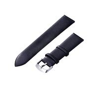 HYQING Correas de Reloj 8-22 mm Ultra Delgadas Mujeres Hombres Reloj Simple y cómodo Pulsera Reemplazo Cuero Genuino Correa de Reloj Impermeable Accesorios(Black,8mm)