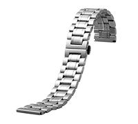 HYQING Reemplace la correa de reloj Correa de reloj Correa de acero inoxidable sólido de metal Compatible con pulsera de repuesto for hombres de liberación rápida de 18 mm -28 mm(Siliver,20mm)