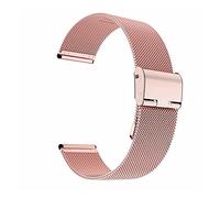 HYQING Reemplace la correa de reloj de acero inoxidable correa de repuesto 22 mm 20 mm correa de reloj(Pink,20mm)