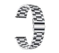 HYQING Reemplazo de correa de reloj Correa de reloj Correa de reloj de liberación rápida adecuada for accesorios de pulsera de acero inoxidable de metal de repuesto de 20 mm y 22 mm(Silver,20mm)