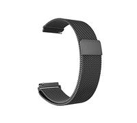 HYQING Reemplazo de correa de reloj, correa magnética de acero inoxidable, pulsera de reloj de 20/22mm, correa de Metal, correa de repuesto de negocios(Black,22mm)