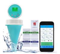 HYQNG 6 en 1 Bluetooth Pool Monitor Smart Pool Water Quality Tester Digital Temp Cloro, Pool Termómetro, PH CL EC TDS ORP Temperatura para Piscina, Acuario, Laboratorio