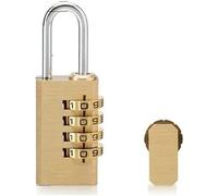 HYQOUKLR Candados con código, candado de Alta Resistencia, Candado de Acero Inoxidable con Cerradura de latón Macizo, combinación de dígitos, contraseña y código Secreto.