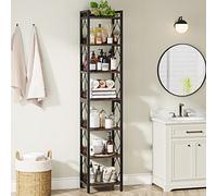 HYQOUKLR Estantería esquinera Alta de Almacenamiento, Estantería Estrecha de 78,7 Pulgadas con 7 Niveles for Espacios pequeños, Multicolor (Paquete de 2)(2 Pcs)