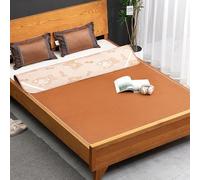 HYQOUKLR Esterilla de bambú para Dormir, colchón Plegable, Colchoneta de Dormir de ratán y Seda Helada en Varios tamaños(80 * 190cm)