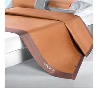 HYQOUKLR Esterilla de bambú para Dormir, colchón Plegable, Colchoneta refrescante Plegable de ratán de Doble Cara, de Seda Helada, en Varios tamaños.(180 * 200cm)