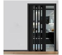 HYQOUKLR Extra Wide Bi Folding Doors Interior Door, Puerta corrediza Tipo acordeón de PVC, Separador de ambientes retráctil(58x80in (147.5x203cm))