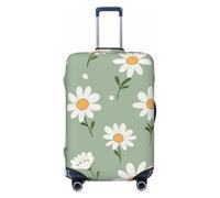 HYQOUKLR Fundas para Maletas, Funda for Maleta con diseño de Margaritas, antiarañazos, Compatible con Equipaje de 31 a 32 Pulgadas(Daisy Flowers,XL)
