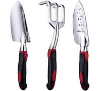 HYQOUKLR Herramientas manuales de jardín, Juego de Herramientas de jardín, 3 uds., Pala, Tenedor, Paleta, Tijeras, múltiples Patrones, Varios tamaños(Pattern 04 M,Pattern 01)