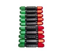 HYQOUKLR Mango para Calibre de Pasador, Mango de Calibre de Doble Extremo, Herramienta de inspección de Calibre de Pin Ajustable, Multicolor, 0,1-26mm, 1 Uds.(Without Engraving,Range 5-6mm)