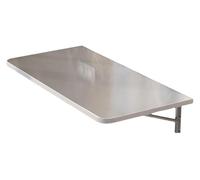 HYQOUKLR Mesa Mural Plegable, Escritorio Mural Mesa de Comedor Plegable de Pared con Soportes, Gris Claro, Varios tamaños(80 * 30Cm/31.5 * 12In)