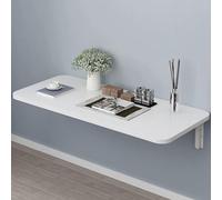 HYQOUKLR Mesa Mural Plegable, Escritorio Mural Mesa Plegable de Pared for casa, Oficina, Cocina, Dormitorio, Color Blanco, Varios tamaños(80 * 40Cm/31Inch*16Inch)