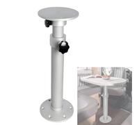 HYQOUKLR Mesa Mural Plegable, Escritorio Mural Pedestal de Mesa Marina de aleación de Aluminio for RV, telescópico Desmontable, Ajustable de 45 a 69 cm (17,7 a 27 Pulgadas)