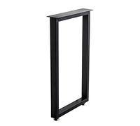 HYQOUKLR Patas de Mesa en Forma de Horquilla, Patas de Mesa de Metal Industrial, Repuesto de Bricolaje de Varios tamaños, Color Negro, for Mesa de Centro, 1/2 Paquetes(1 Pack,W70H70CM)