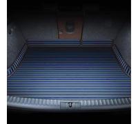 HYRAM Coche Alfombrillas Maletero Cuero para Land Rover Discovery Sport 2019-2024 2025, Borde Alto Personalizada Antideslizante Moquetas Accesorios, Trasero Estera Protectora, D/Black Blue