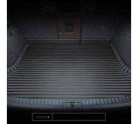 HYRAM Coche Alfombrillas Maletero Cuero para Peugeot 408 GT X 2023-2025, Borde Alto Personalizada Antideslizante Moquetas Accesorios, Trasero Estera Protectora, C/Black White