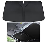 HYRAM Parasol Parabrisas Coche para KIA Rio Niro 2007-2025, Protector Solar Plegable con UV y Anti-Calor, Universal Cubierta Sombrilla para Autos SUV Furgonetas,A/Black