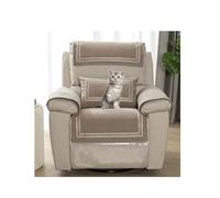 HYRAM Protector Funda Sillon Alto，Funda para Reposabrazos De Sofá, Funda para Reposacabezas para Sillón Reclinable, Protector De Muebles Acolchado Antideslizante (30×50CM,Coffee)