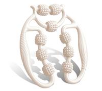 HYran Rodillo Masaje Muscular, Rodillo Masaje, Rodillo Masaje Piernas, Rulo Masaje Muscular de 360°, para Pierna Cuello Masajes Musculars Fitness (Blanco)