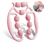 HYran Rodillo Masaje Muscular, Rodillo Masaje, Rodillo Masaje Piernas, Rulo Masaje Muscular de 360°, para Pierna Cuello Masajes Musculars Fitness (Rosa)