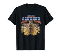 Hyrax Vintage Fuego Feo Divertido Meme Retro Animal Bootleg Camiseta
