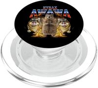 Hyrax Vintage Fuego Feo Divertido Meme Retro Animal Bootleg PopSockets PopGrip para MagSafe
