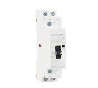 HYRBNSDLK Contactor Manual 2P 16A 20A 25A 2NO o 2NC 220V 50/60Hz Control de CA doméstico Tipo riel(2P 25A 2NO 220V)