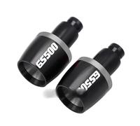 HYRHEV Accesorios de Motocicleta, Extremos de Manillar, tapón Deslizante, Extremo de Manillar, Tapa para Suzuki GS500 GS 500 1989-2008(Titanium)