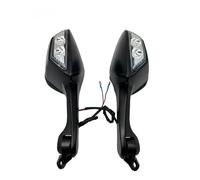 HYRHEV Espejo Retrovisor para Motocicleta con Luz Intermitente Espejo Lateral Deportivo para Kawasaki ZX10R para Ninja 400 650 Espejo de Manillar