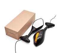 HYRHEV Espejos Retrovisores De Fibra con Intermitentes Motocicleta para Suzuki GSXR GSX-R 600 750 1000 K1 K2 K3 K4 K5 K6 K7 K8 Espejo de Manillar