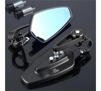 HYRHEV Espejos retrovisores Motocicleta para Super SOCO TC Max/50/Wanderer TS 50, 2 Unidades, Extremos de Manillar CNC, Color Negro Motorcycle Rearview Mirror(Black)