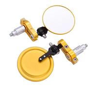 HYRHEV Espejos Retrovisores para Manillar De Motocicleta CB 400SF R650R 650R 125R R900RR 1100 Accesorios Espejo de Manillar(Oro)