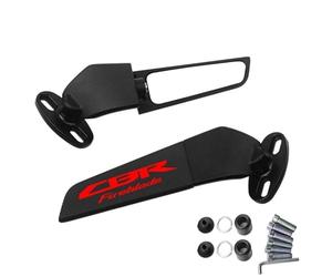 HYRHEV para CBR600RR CBR1000RR CBR250RR CBR 600 954 1000 RR CBR 650R 500R Motocicleta CNC Espejo Retrovisor ala Fija Espejo de Manillar(002)