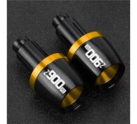 HYRHEV para Kawasaki Z900RS 2018 2019 2020 2021 2022 2023 2024 Z900 RS Manillar Extremos de Barra Tapa contrapeso Enchufe Deslizante(Oro)