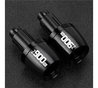 HYRHEV para Kawasaki Z900RS 2018 2019 2020 2021 2022 2023 2024 Z900 RS Manillar Extremos de Barra Tapa contrapeso Enchufe Deslizante(Black)