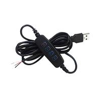 HYROOY Cable de extensión de atenuación LED de 5 V CC, puerto USB, cable de alimentación controlador de atenuación para luces LED, luces de cinta, luces de cinta