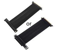 HYROOY Cable de extensión de tarjeta gráfica PCIE de velocidad completa 16x Riseble PCIExpress GPU, elevador de tarjeta de expansión blindado PCB