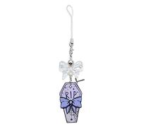 HYROOY Colgante de lazo para teléfono, cuerda para colgar en la cadena, bolsa de decoración, llavero, accesorio de aleación