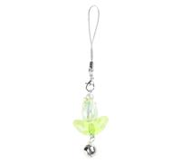 HYROOY Correas con colgante de flor de tulipanes para teléfono, llavero, mochila, llavero, llavero, llavero, cadena de decoración para llaves de coche, Amarillo, As Pic Shows