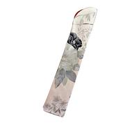 HYROOY Elegante soporte plegable para bolsa de abanico de mano, protector para funda, tela gris