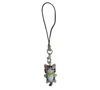 HYROOY Llavero con colgante de gato para teléfono, correa de cadena para teléfono, llavero acrílico, aleación, acrílico, 5#, As Pic Shows